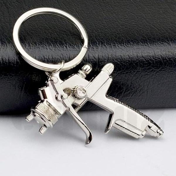 Keychain Ring Pendant Keychain Accessories Metal keychain Car wash tools High-pressure water tool model Key chain keychain alternate view